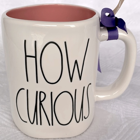 Rae Dunn Disney Alice In Wonderland Cheshire Cat How Curious mug - Picture 2 of 5